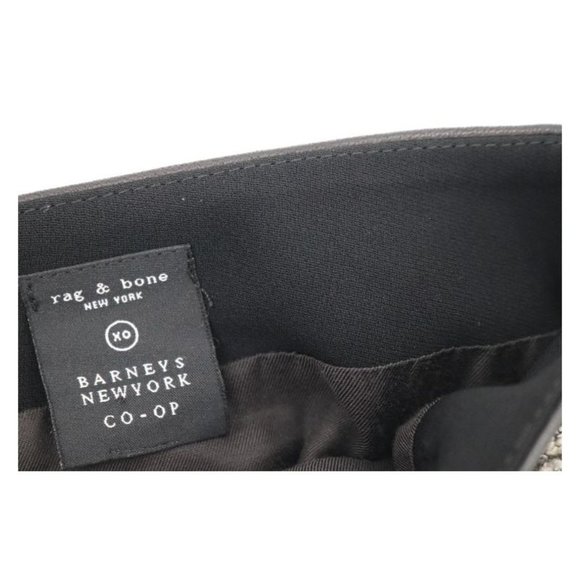 RAG & BONE Skirt Womens XO W27 Kensington Tweed Mini Lamb Leather back zip - Picture 12 of 13